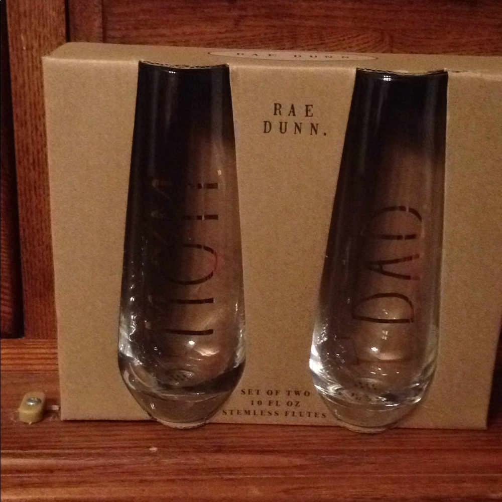 Rae Dunn stemless flutes